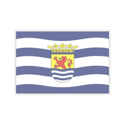 Flag of Zeeland Netherlands - STICKER Vinyl Kiss-Cut Decal 2 Inch Transparent - The Sticker Space