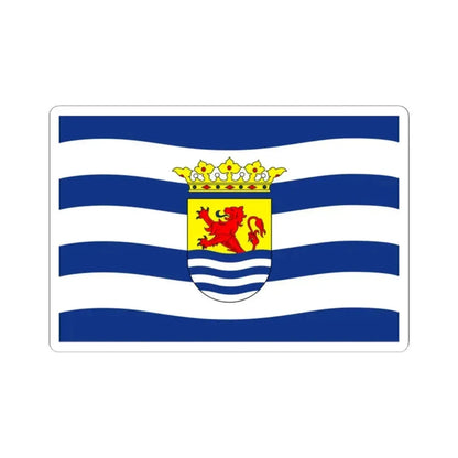 Flag of Zeeland Netherlands - STICKER Vinyl Kiss-Cut Decal 2 Inch White - The Sticker Space
