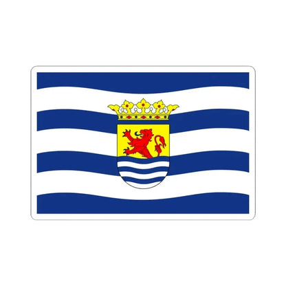 Flag of Zeeland Netherlands - STICKER Vinyl Kiss-Cut Decal 3 Inch White - The Sticker Space