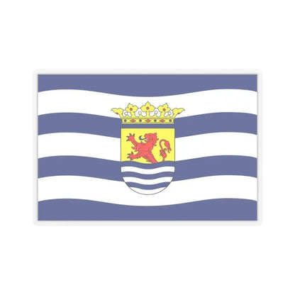 Flag of Zeeland Netherlands - STICKER Vinyl Kiss-Cut Decal 4 Inch Transparent - The Sticker Space