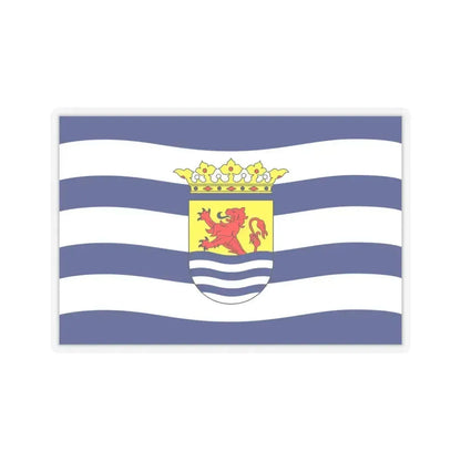 Flag of Zeeland Netherlands - STICKER Vinyl Kiss-Cut Decal 6 Inch Transparent - The Sticker Space