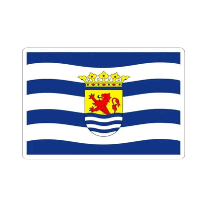 Flag of Zeeland Netherlands - STICKER Vinyl Kiss-Cut Decal 6 Inch White - The Sticker Space