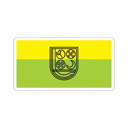 Flag of Zenica (Bosnia and Herzegovina) STICKER Vinyl Kiss-Cut Decal 3 Inch White - The Sticker Space