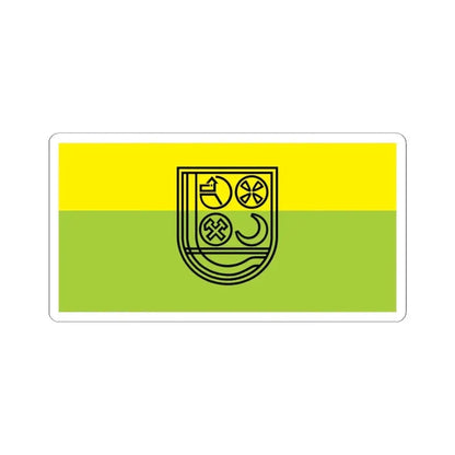 Flag of Zenica (Bosnia and Herzegovina) STICKER Vinyl Kiss-Cut Decal 4 Inch White - The Sticker Space