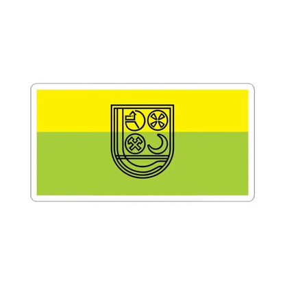 Flag of Zenica (Bosnia and Herzegovina) STICKER Vinyl Kiss-Cut Decal 6 Inch White - The Sticker Space