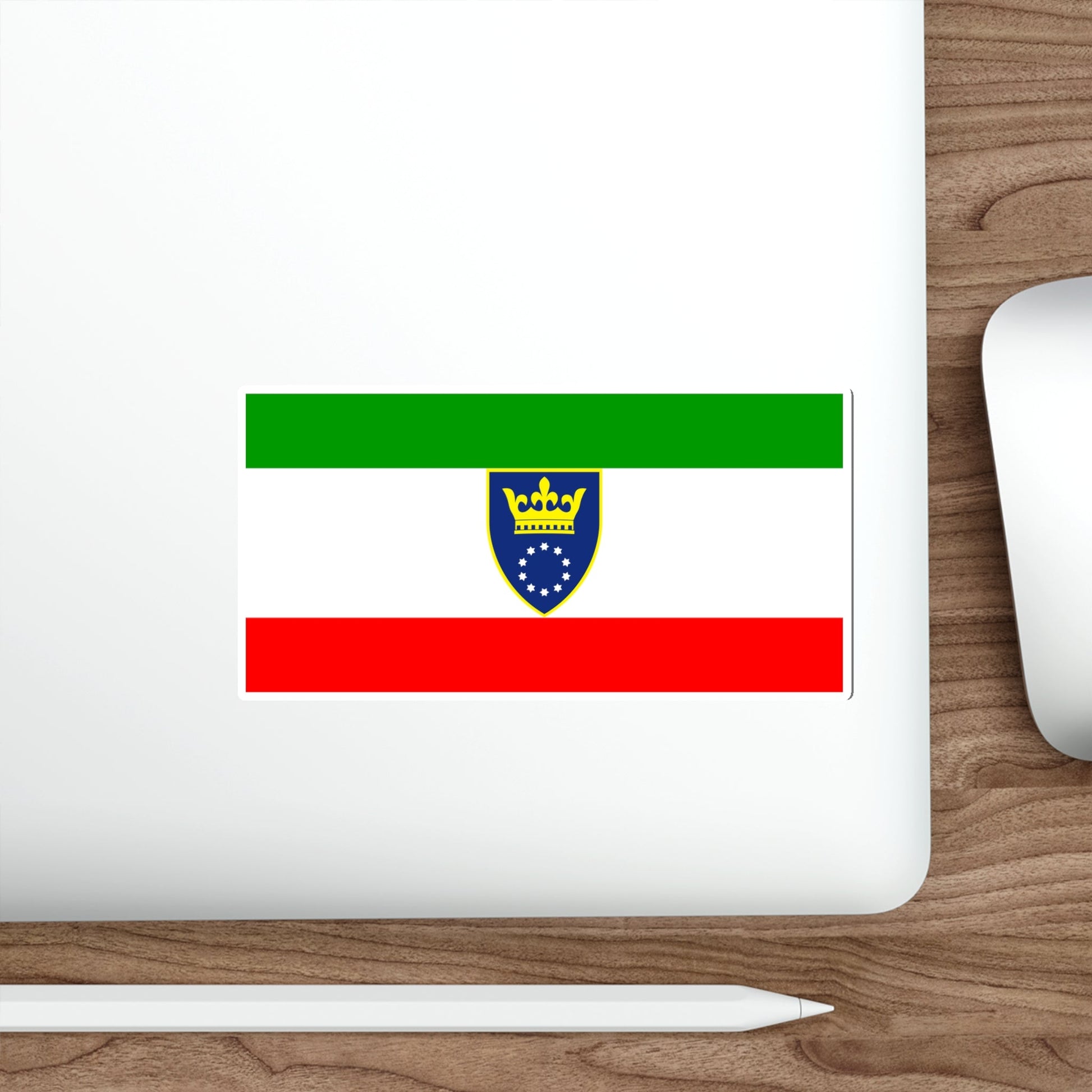 Flag of Zenica Doboj Canton Bosnia and Herzegovina STICKER Vinyl Die-Cut Decal-The Sticker Space