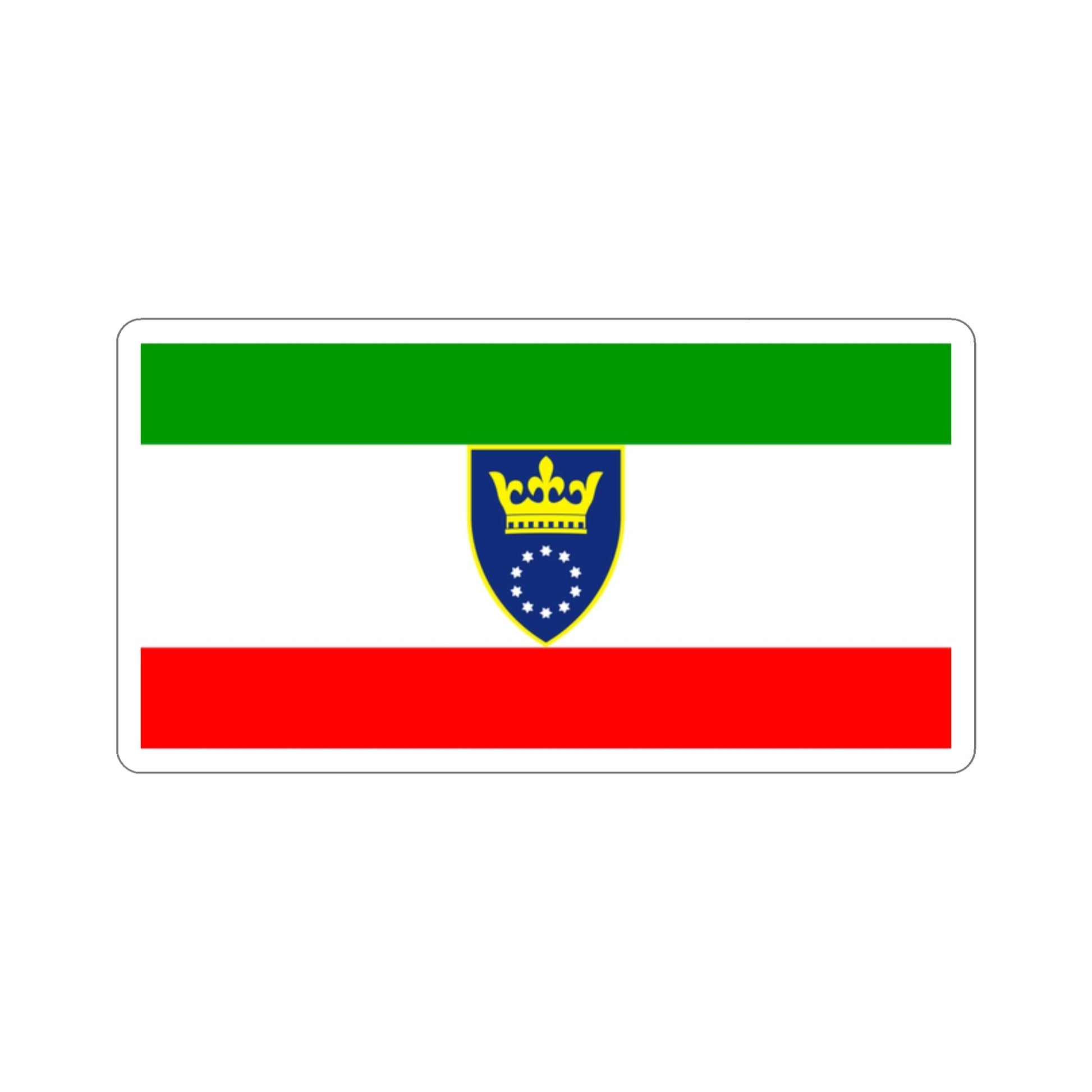 Flag of Zenica Doboj Canton Bosnia and Herzegovina STICKER Vinyl Die-Cut Decal-2 Inch-The Sticker Space