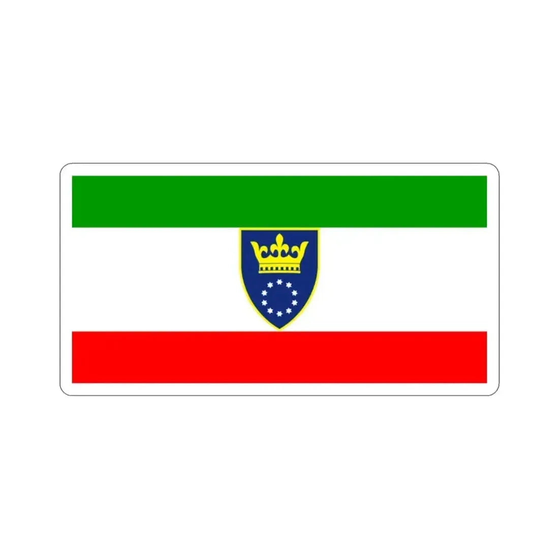 Flag of Zenica Doboj Canton Bosnia and Herzegovina STICKER Vinyl Die-Cut Decal 2 Inch - The Sticker Space