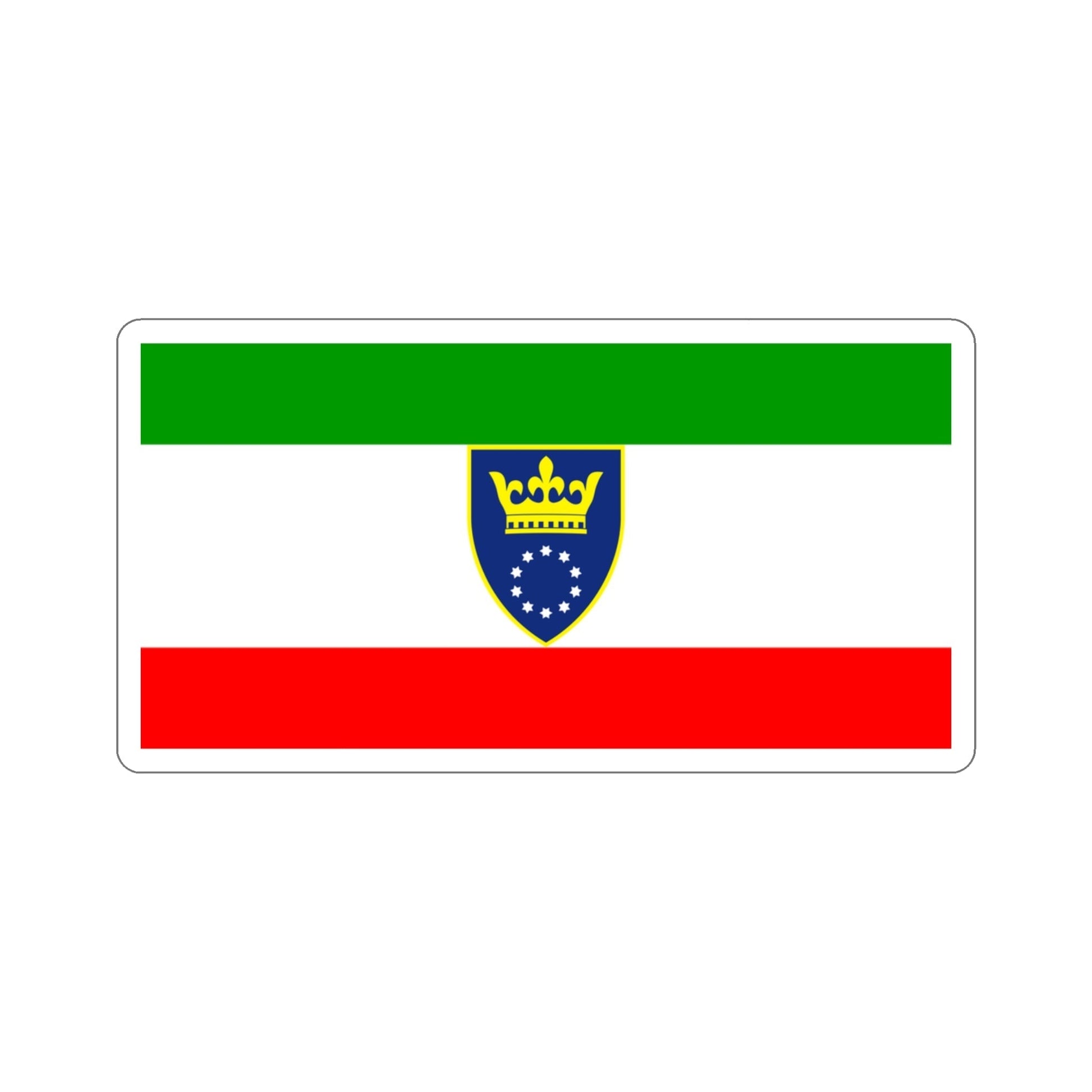 Flag of Zenica Doboj Canton Bosnia and Herzegovina STICKER Vinyl Die-Cut Decal-3 Inch-The Sticker Space