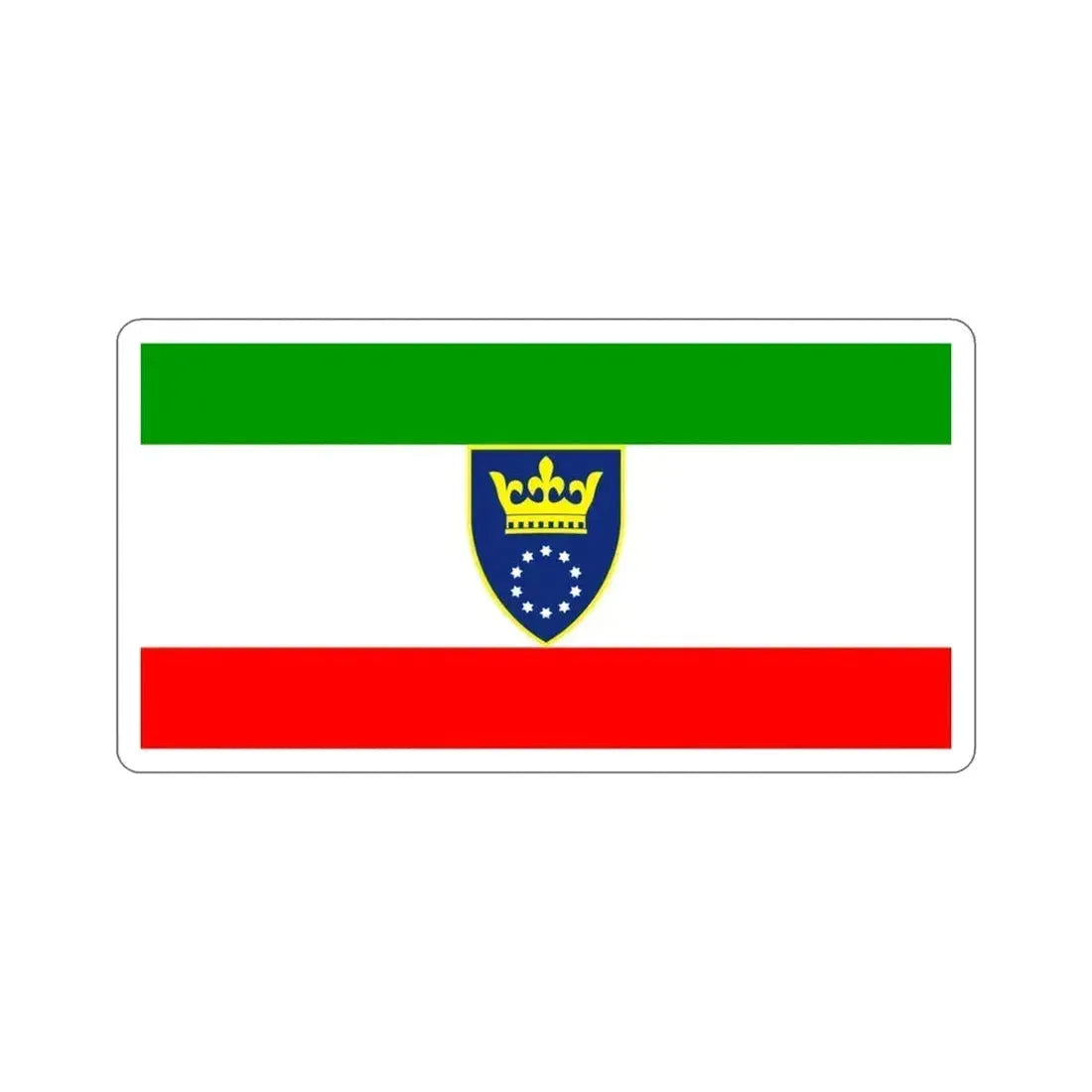 Flag of Zenica Doboj Canton Bosnia and Herzegovina STICKER Vinyl Die-Cut Decal 3 Inch - The Sticker Space