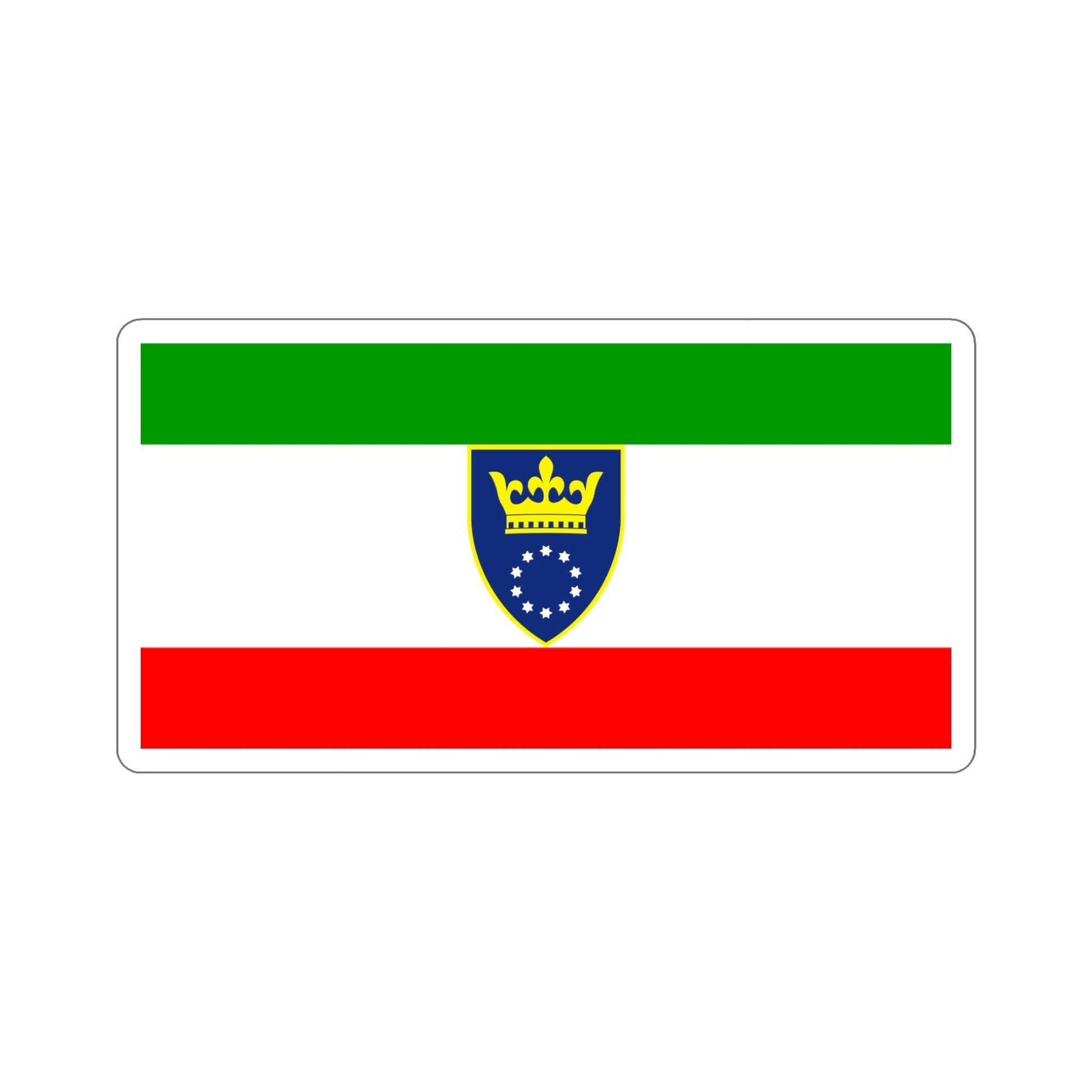 Flag of Zenica Doboj Canton Bosnia and Herzegovina STICKER Vinyl Die-Cut Decal-5 Inch-The Sticker Space