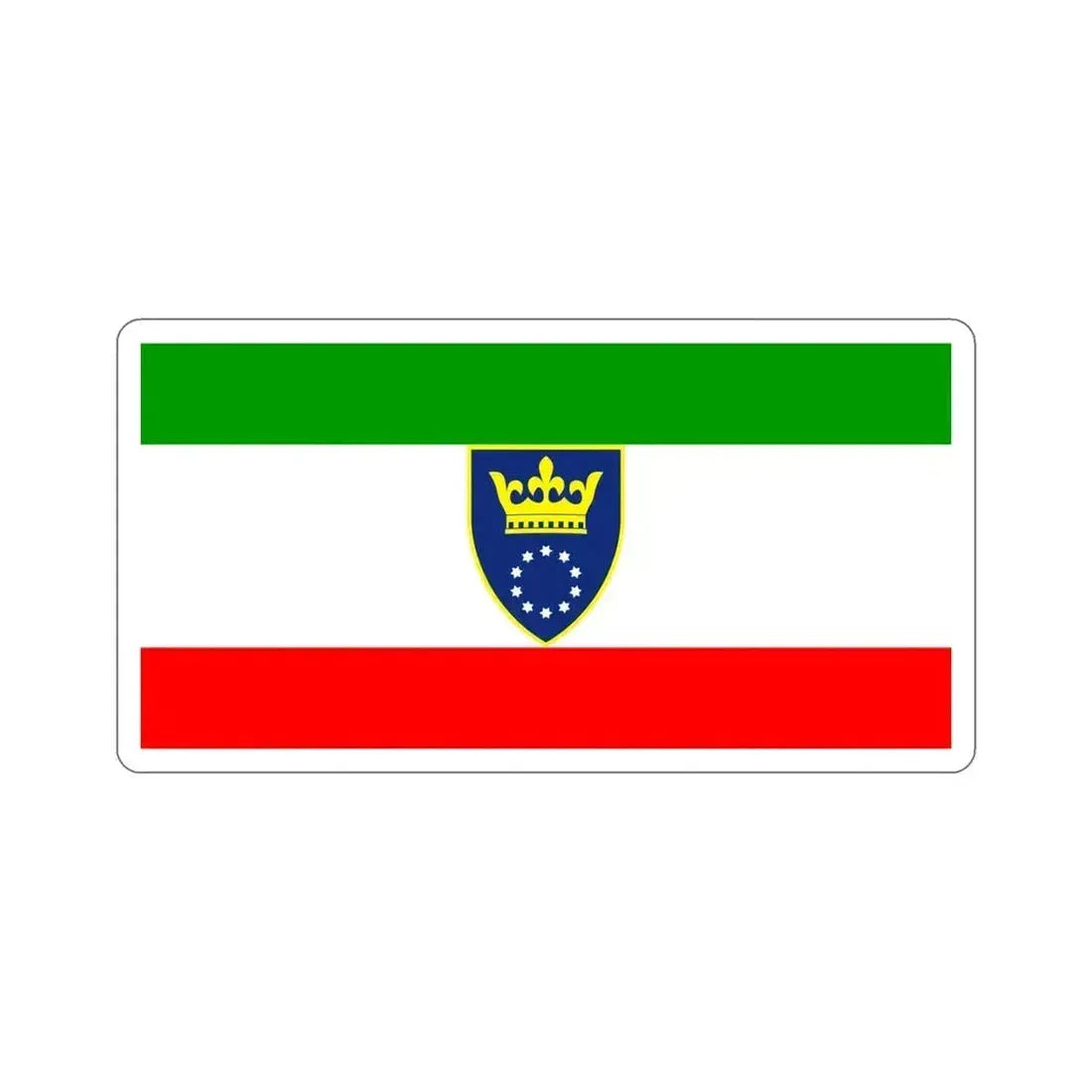 Flag of Zenica Doboj Canton Bosnia and Herzegovina STICKER Vinyl Die-Cut Decal 5 Inch - The Sticker Space