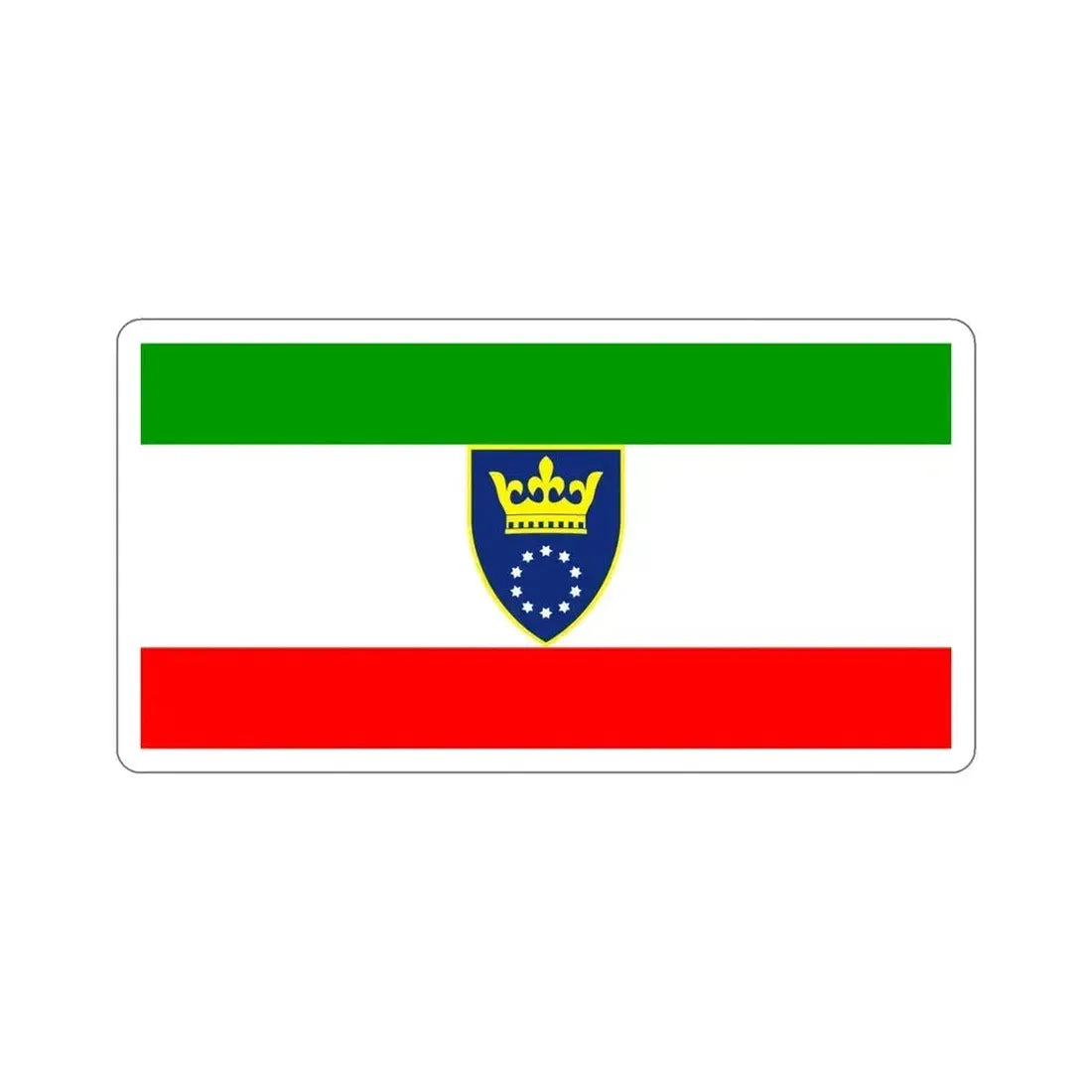 Flag of Zenica Doboj Canton Bosnia and Herzegovina STICKER Vinyl Die-Cut Decal 5 Inch - The Sticker Space