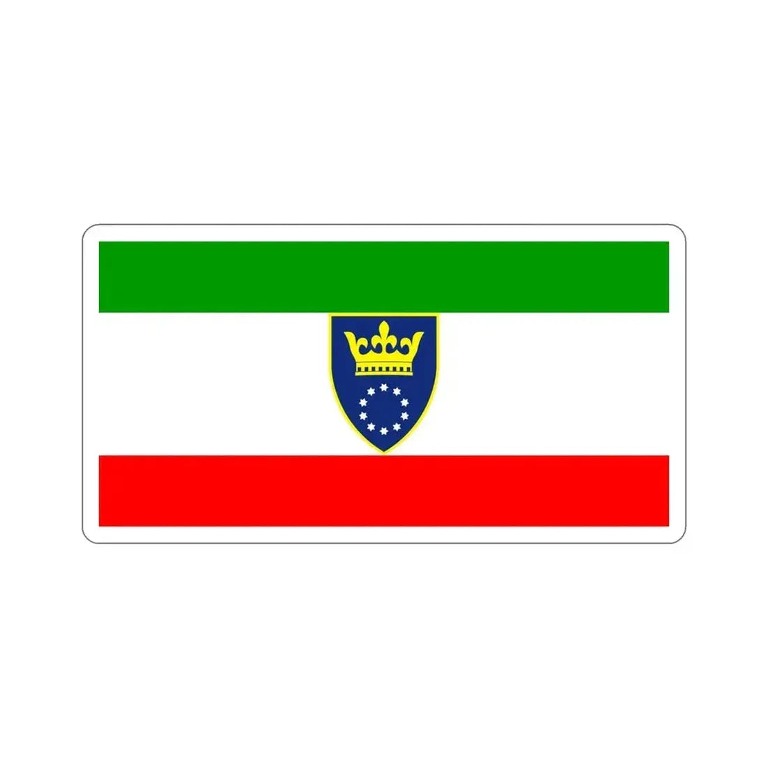 Flag of Zenica Doboj Canton Bosnia and Herzegovina STICKER Vinyl Die-Cut Decal 6 Inch - The Sticker Space