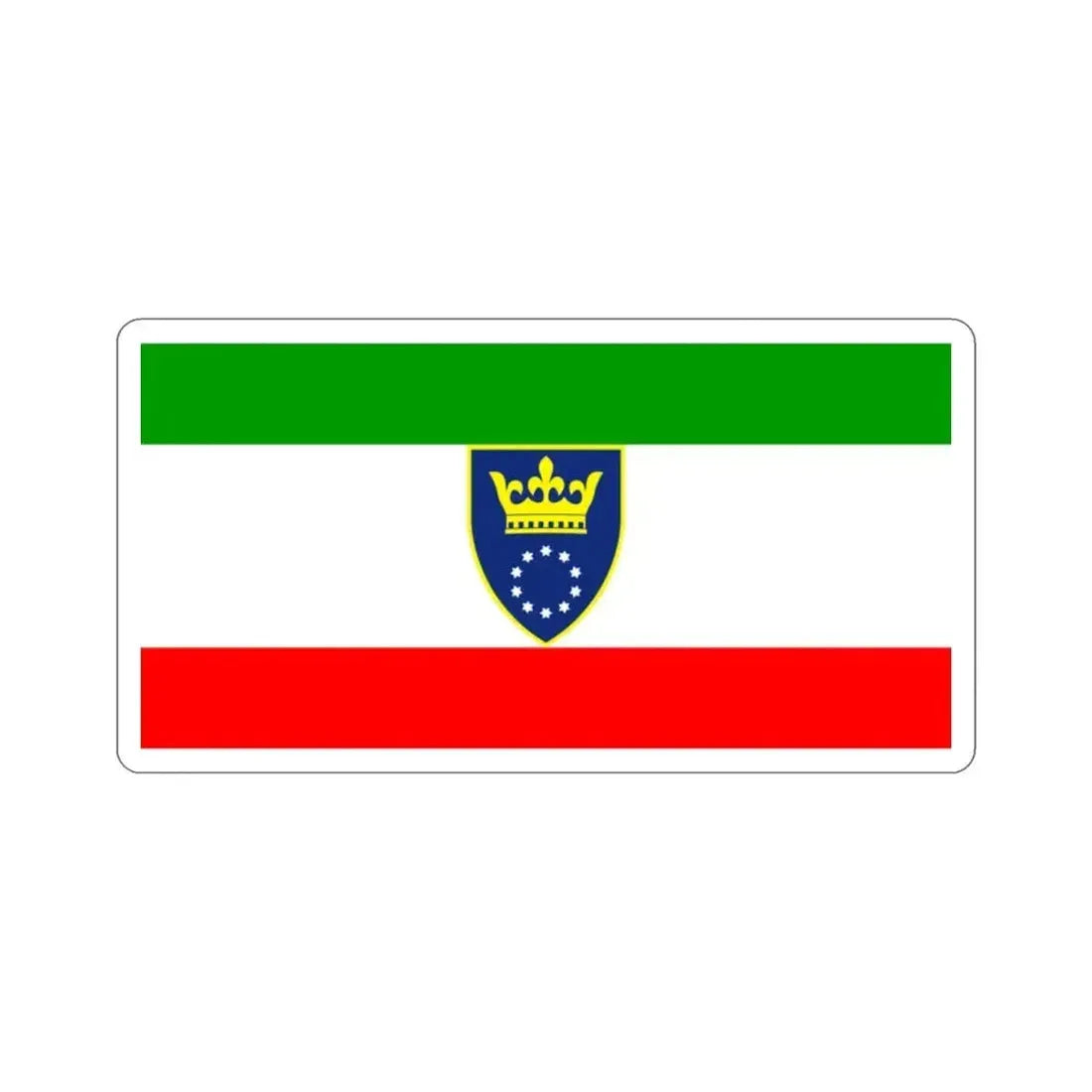 Flag of Zenica Doboj Canton Bosnia and Herzegovina STICKER Vinyl Die-Cut Decal - The Sticker Space