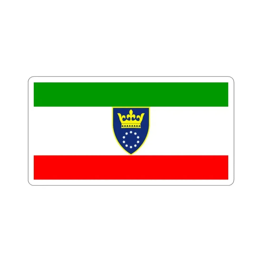 Flag of Zenica Doboj Canton Bosnia and Herzegovina STICKER Vinyl Die-Cut Decal - The Sticker Space
