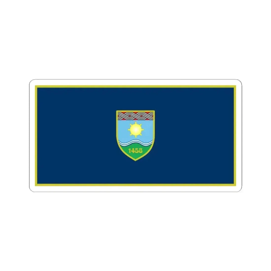 Flag of Zepce (Bosnia and Herzegovina) STICKER Vinyl Kiss-Cut Decal 2 Inch White - The Sticker Space