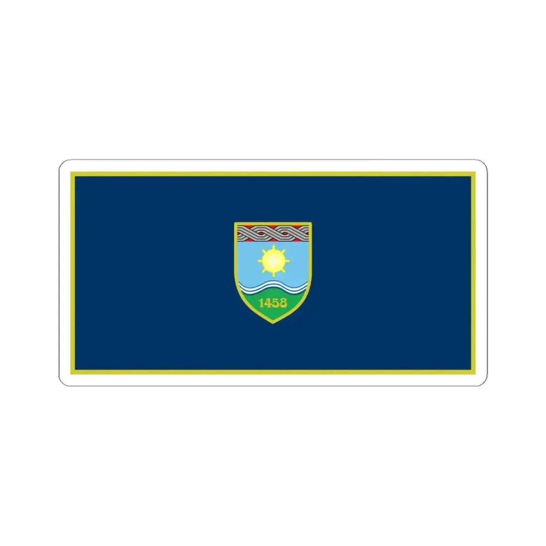 Flag of Zepce (Bosnia and Herzegovina) STICKER Vinyl Kiss-Cut Decal 4 Inch White - The Sticker Space