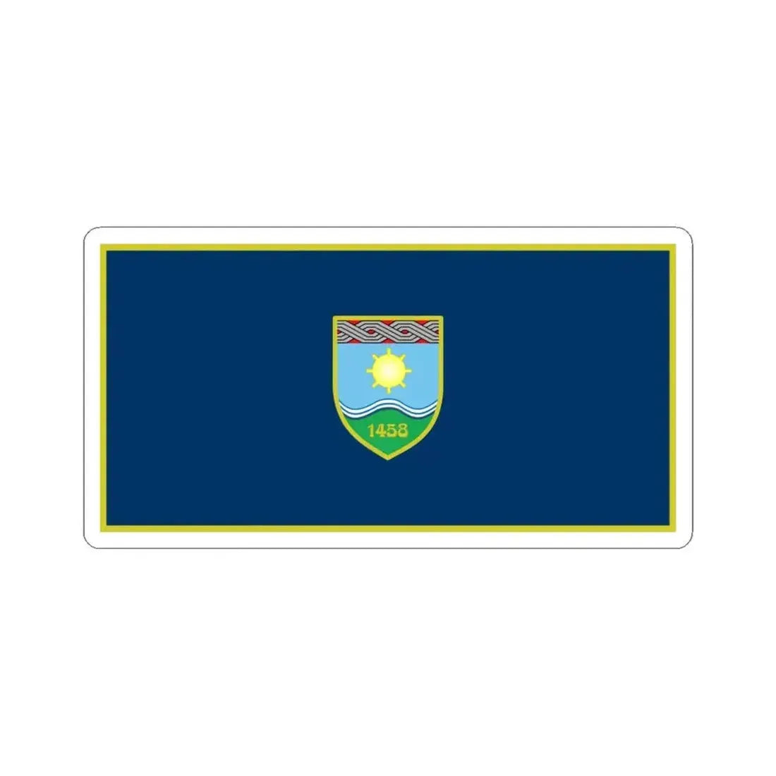 Flag of Zepce (Bosnia and Herzegovina) STICKER Vinyl Kiss-Cut Decal 6 Inch White - The Sticker Space