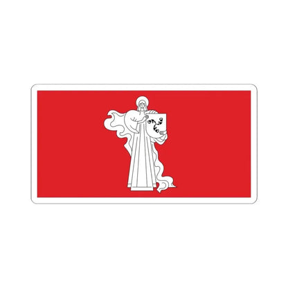 Flag of Zhodzina (Belarus) STICKER Vinyl Kiss-Cut Decal 4 Inch White - The Sticker Space