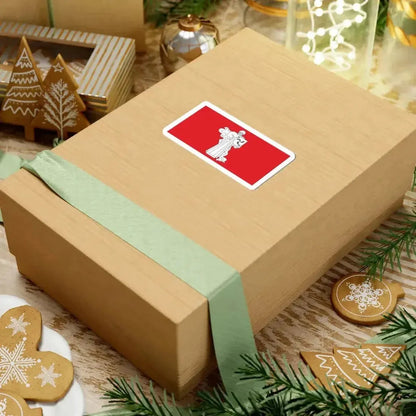 Flag of Zhodzina (Belarus) STICKER Vinyl Kiss-Cut Decal - The Sticker Space