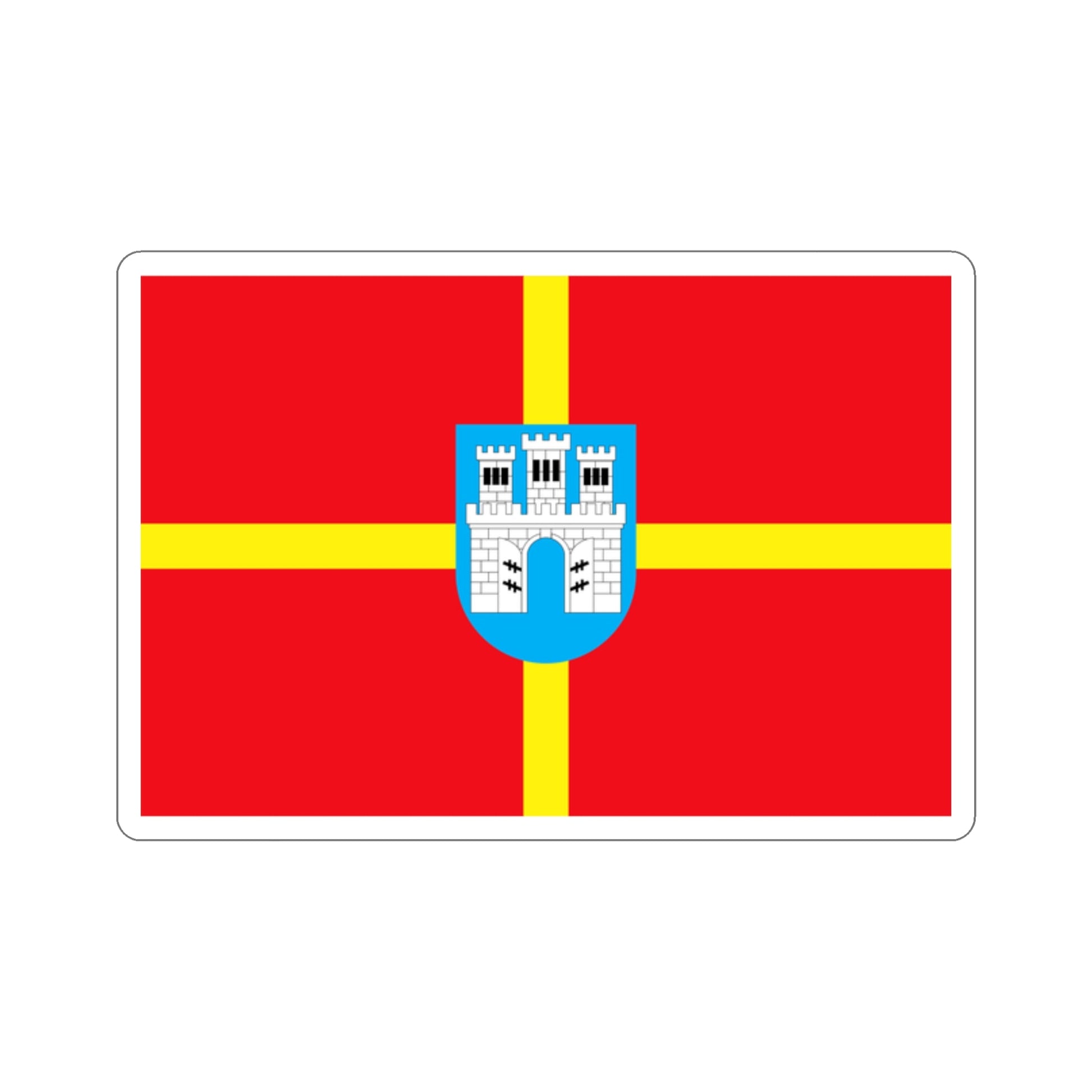 Flag of Zhytomyr Oblast Ukraine STICKER Vinyl Die-Cut Decal-2 Inch-The Sticker Space