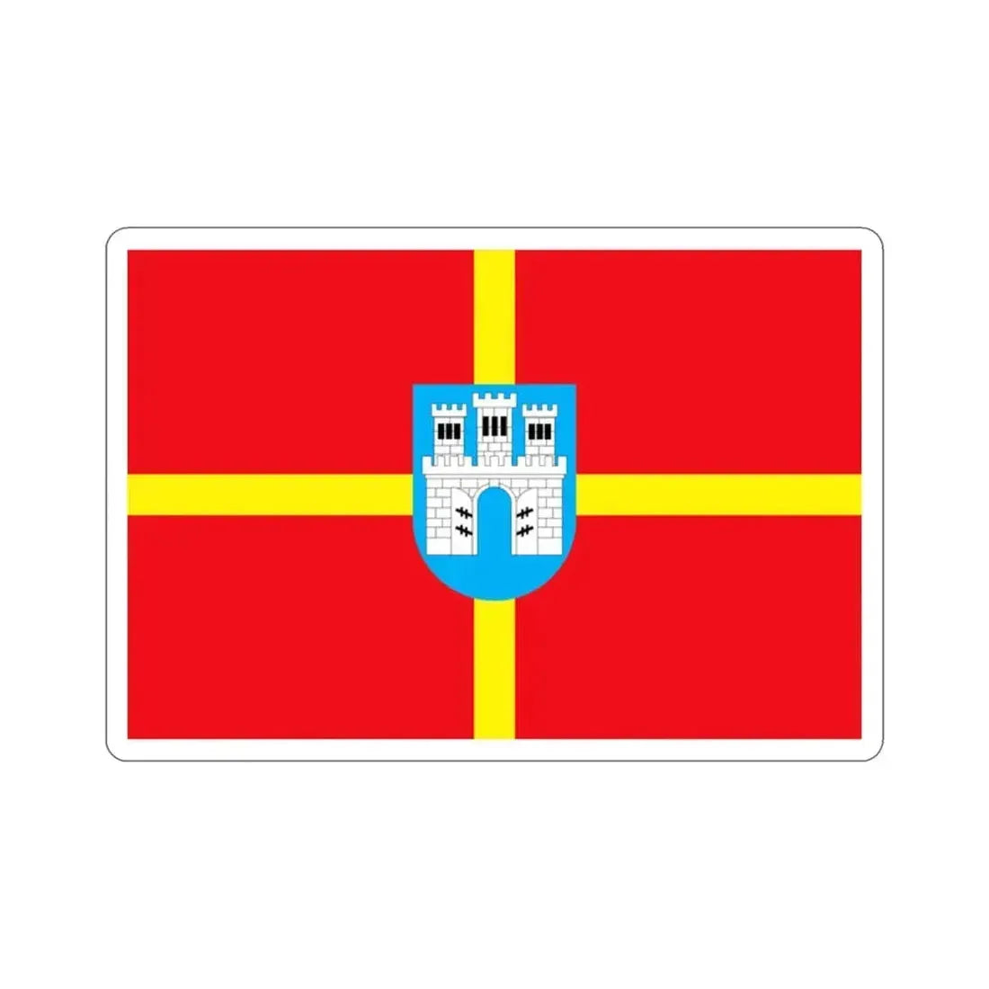 Flag of Zhytomyr Oblast Ukraine STICKER Vinyl Die-Cut Decal 2 Inch - The Sticker Space