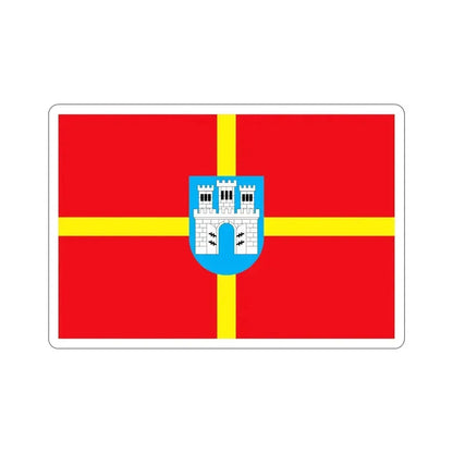 Flag of Zhytomyr Oblast Ukraine STICKER Vinyl Die-Cut Decal 4 Inch - The Sticker Space