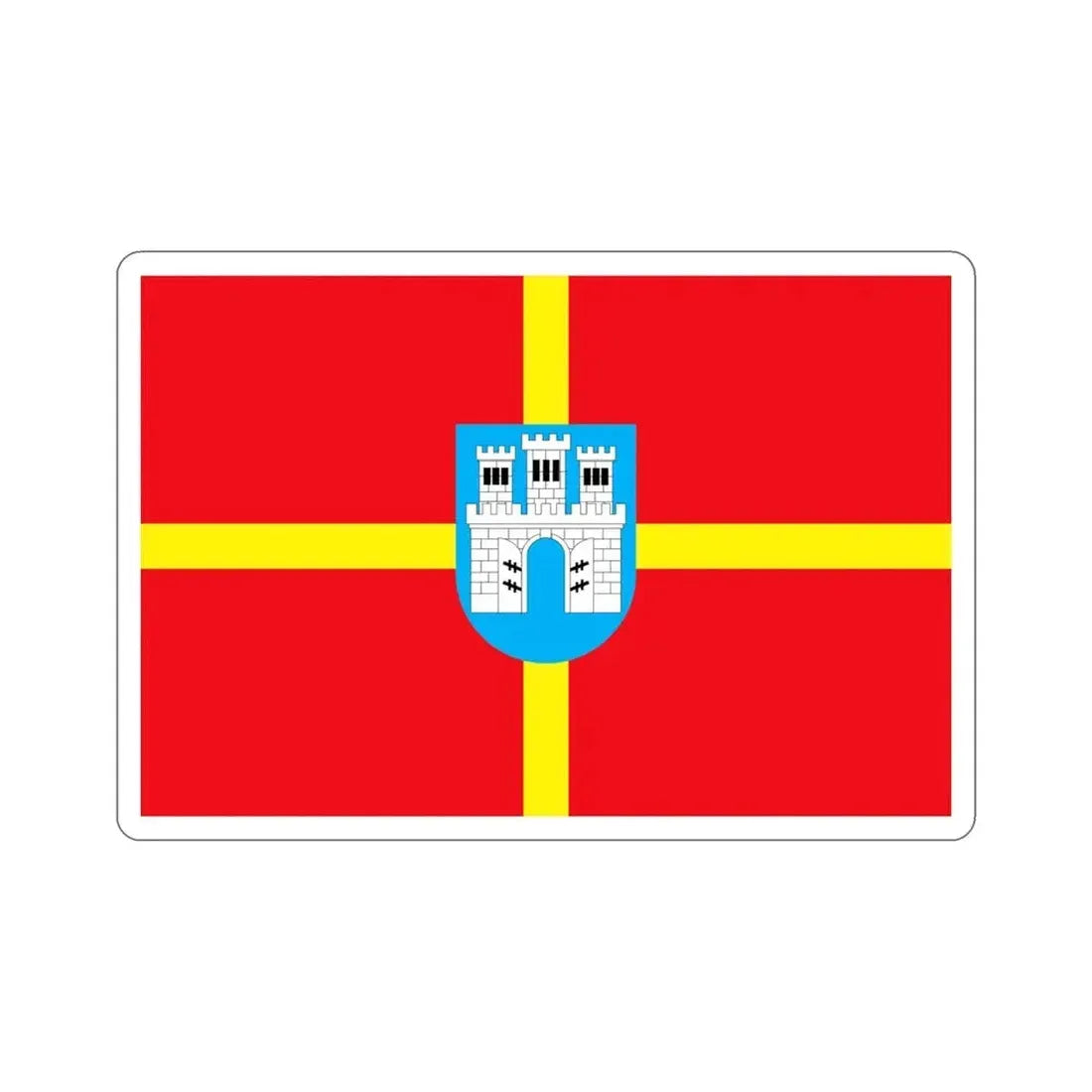 Flag of Zhytomyr Oblast Ukraine STICKER Vinyl Die-Cut Decal - The Sticker Space