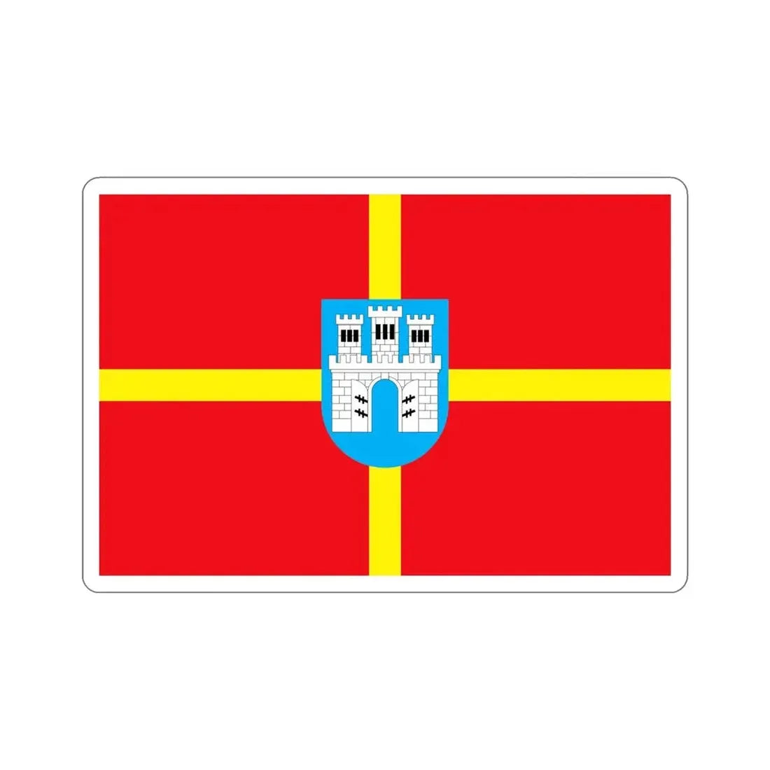 Flag of Zhytomyr Oblast Ukraine STICKER Vinyl Die-Cut Decal - The Sticker Space