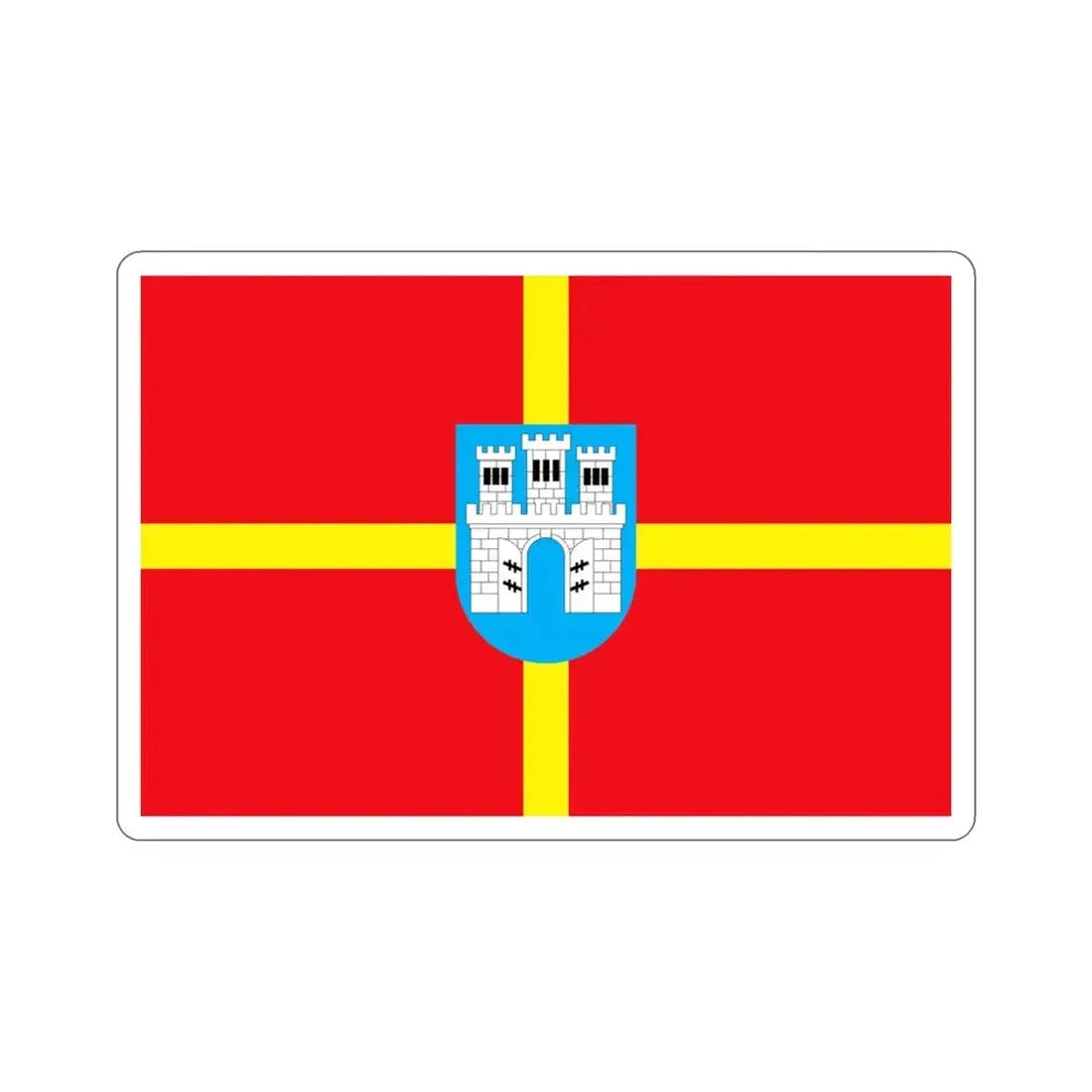 Flag of Zhytomyr Oblast Ukraine STICKER Vinyl Die-Cut Decal - The Sticker Space
