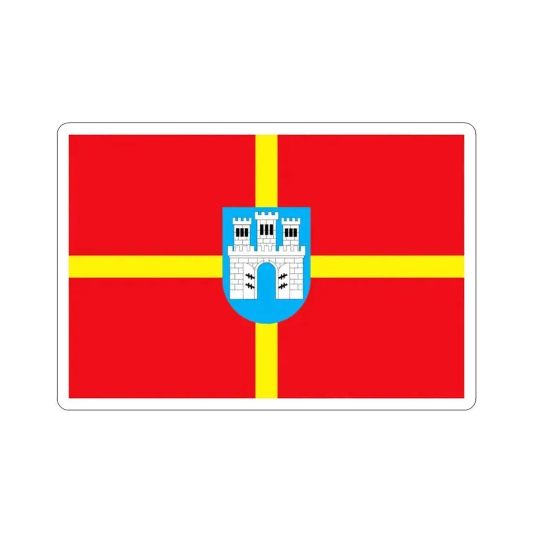 Flag of Zhytomyr Oblast Ukraine STICKER Vinyl Die-Cut Decal - The Sticker Space