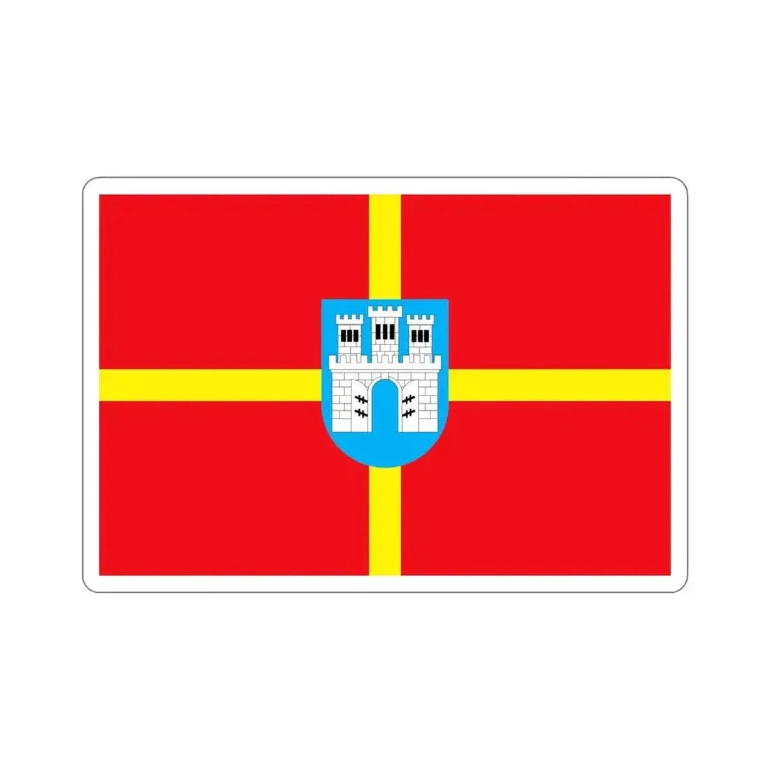 Flag of Zhytomyr Oblast Ukraine STICKER Vinyl Die-Cut Decal - The Sticker Space