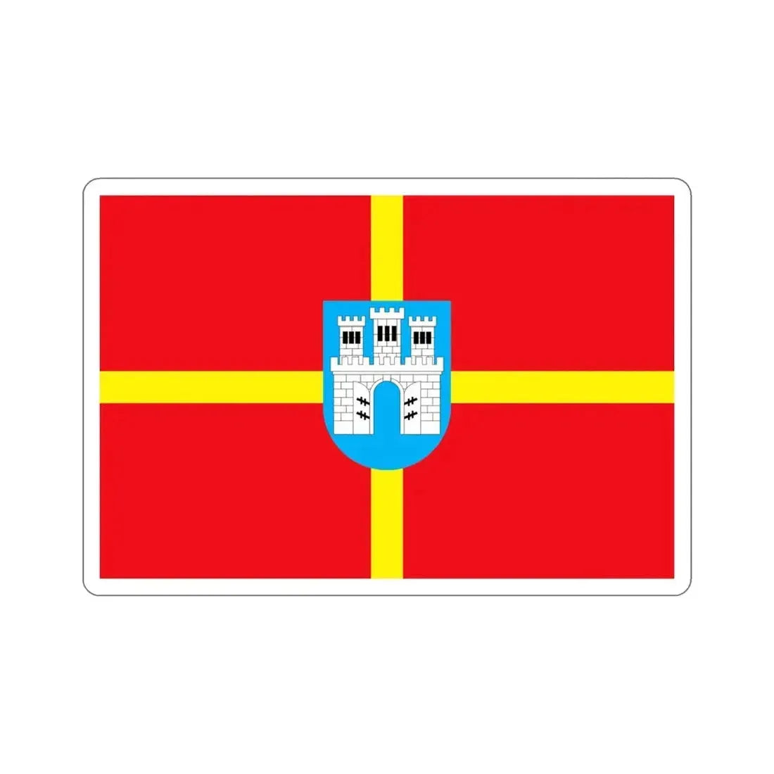 Flag of Zhytomyr Oblast Ukraine STICKER Vinyl Die-Cut Decal - The Sticker Space