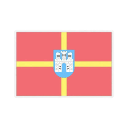 Flag of Zhytomyr Oblast Ukraine - STICKER Vinyl Kiss-Cut Decal 2 Inch Transparent - The Sticker Space