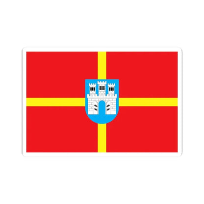 Flag of Zhytomyr Oblast (Ukraine) STICKER Vinyl Kiss-Cut Decal 2 Inch White - The Sticker Space