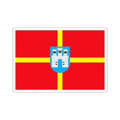 Flag of Zhytomyr Oblast Ukraine - STICKER Vinyl Kiss-Cut Decal 2 Inch White - The Sticker Space