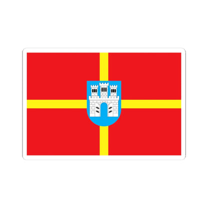 Flag of Zhytomyr Oblast (Ukraine) STICKER Vinyl Kiss-Cut Decal 3 Inch White - The Sticker Space