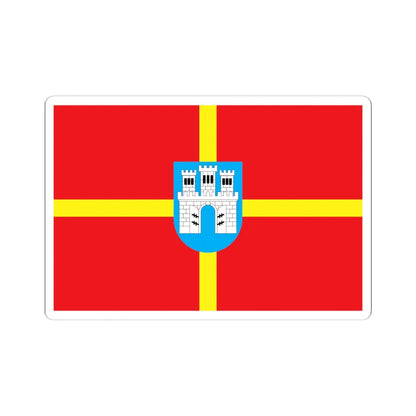 Flag of Zhytomyr Oblast (Ukraine) STICKER Vinyl Kiss-Cut Decal 6 Inch White - The Sticker Space