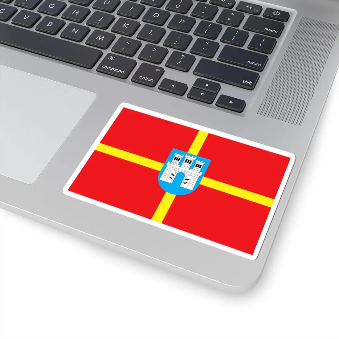 Flag of Zhytomyr Oblast (Ukraine) STICKER Vinyl Kiss-Cut Decal - The Sticker Space
