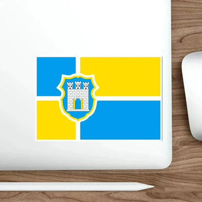 Flag of Zhytomyr Ukraine STICKER Vinyl Die-Cut Decal - The Sticker Space