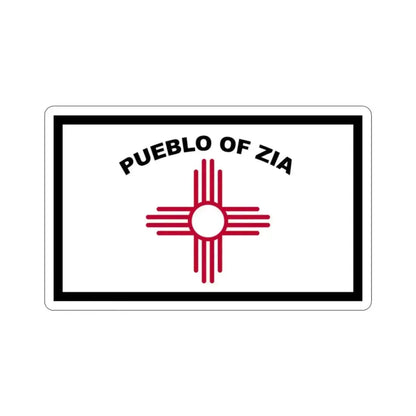 Flag of Zia Pueblo STICKER Vinyl Die-Cut Decal 2 Inch - The Sticker Space