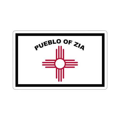 Flag of Zia Pueblo STICKER Vinyl Die-Cut Decal 3 Inch - The Sticker Space