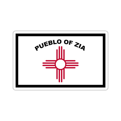 Flag of Zia Pueblo STICKER Vinyl Die-Cut Decal-5 Inch-The Sticker Space