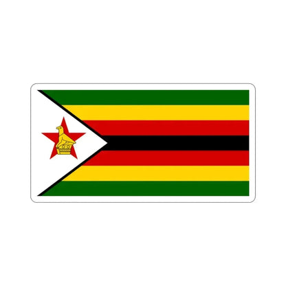 Flag of Zimbabwe STICKER Vinyl Die-Cut Decal 2 Inch - The Sticker Space