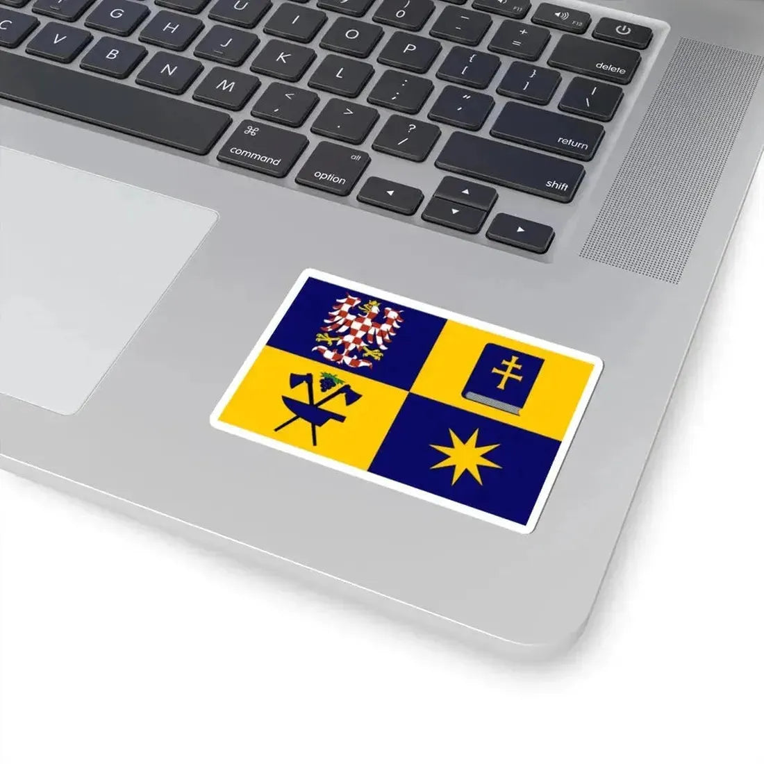 Flag of Zlin Region (Czech Republic) STICKER Vinyl Kiss-Cut Decal - The Sticker Space