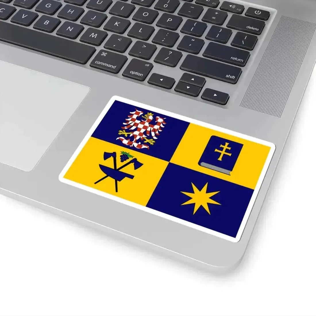 Flag of Zlin Region (Czech Republic) STICKER Vinyl Kiss-Cut Decal - The Sticker Space