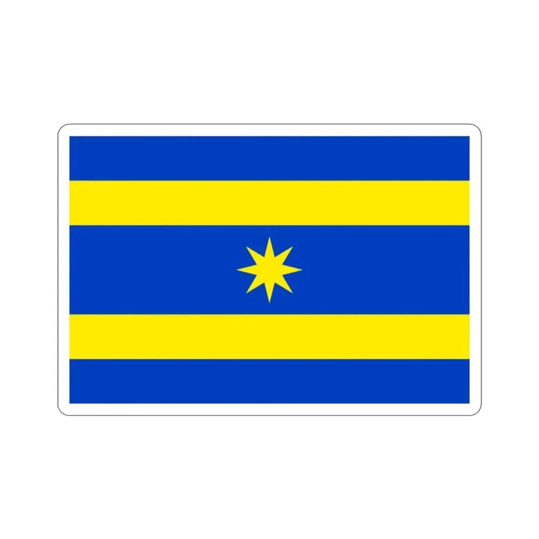 Flag of Zlín Czech Republic STICKER Vinyl Die-Cut Decal 2 Inch - The Sticker Space