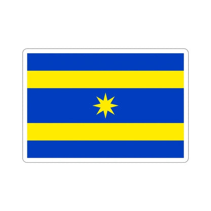 Flag of Zlín Czech Republic STICKER Vinyl Die-Cut Decal 3 Inch - The Sticker Space