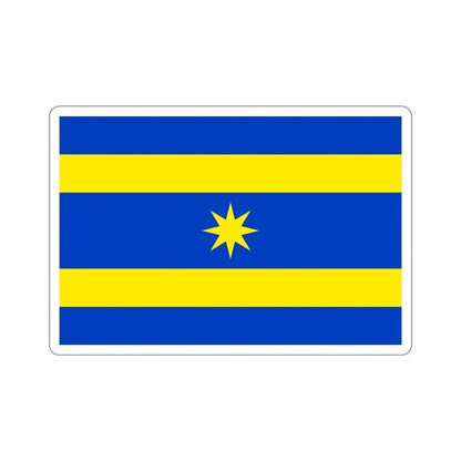 Flag of Zlín Czech Republic STICKER Vinyl Die-Cut Decal 5 Inch - The Sticker Space